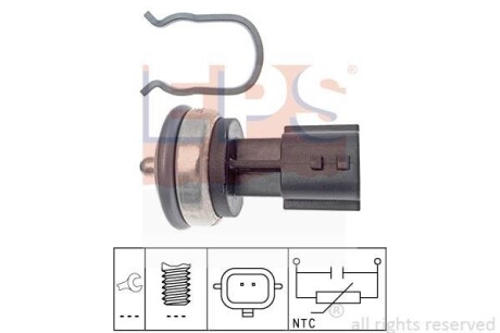 Датчик температуры охлаждающей жидкости (2 контакта) 03- EPS 1.830.337