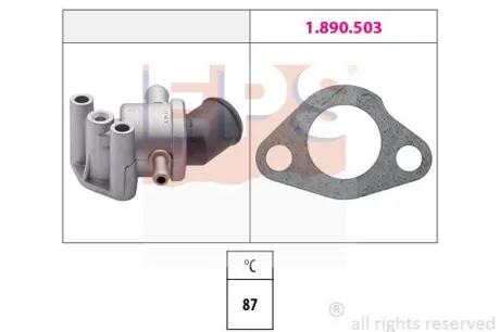 FIAT термостат UNO 900 STING 87 EPS 1.880.107