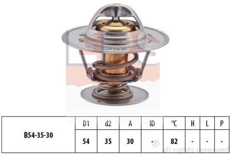 VW термостат (Made in Italy!) 80°C 1,4-1,8Audi 80, A6,Opel Astra F,Omega A EPS 1.880.221S