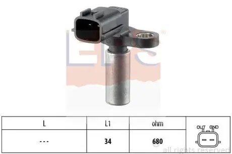 Фото nissan датчик обертів двигуна almera 2.2 00- EPS 1.953.276 NISSAN датчик обертів двигуна ALMERA 2.2 00- EPS 1.953.276