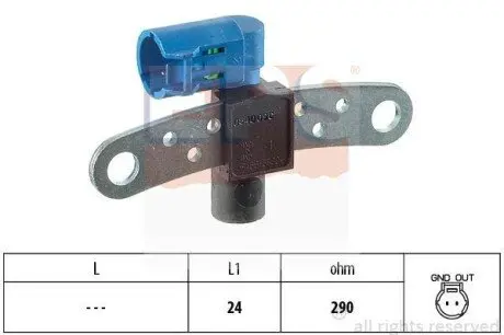 Датчик числа обертів DACIA, NISSAN, RENAULT EPS 1.953.540