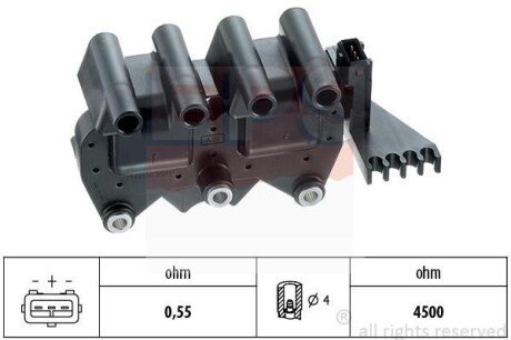 FIAT котушка запалювання BRAVA,BRAVO 1.6I 95- EPS 1.970.345