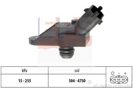 FIAT датчик тиску наддуву 1,9-2,4JTD EPS 1.993.013 (фото 1)