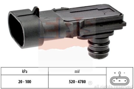 Датчик давления впускного коллектора (3 контакта) Dacia Nissan Opel Renault 95- EPS 1.993.023