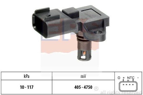 LANDROVER датчик тиску во впускному колекторі Range Rover 4,2 -12, FORD C-Max, Focus EPS 1.993.097