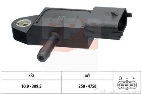 FORD датчик тиску впуск.колектор C-Max,Focus II,galaxy,Mondeo IV,Transit Connect 1.8TDCi 02- EPS 1.993.144