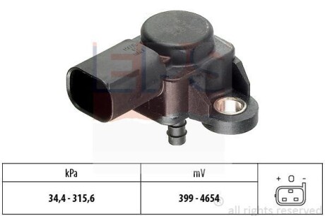 DB датчик тиску і температури W204/211/212,ML W164,W221/222,Sprinter,Vito 06- EPS 1.993.165