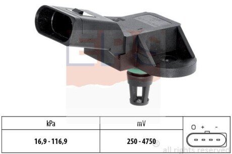 VW датчик тиску впускн.Passat 2.0 00-,Audi A4/5/6/8 EPS 1.993.226