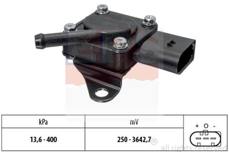 Датчик давления выхлопных газов BMW 318d,320d,325d EPS 1.993.319