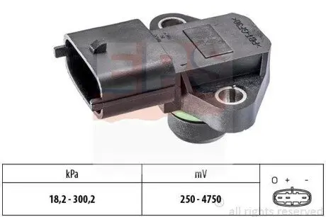 HYUNDAI датчик тиску Elantra/Tucson/i20/i30/i40 1,4-1,7CRDi 11-, KIA Sportage EPS 1.993.345