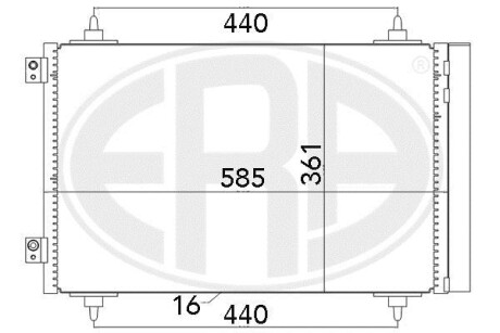 Радиатор ERA 667016