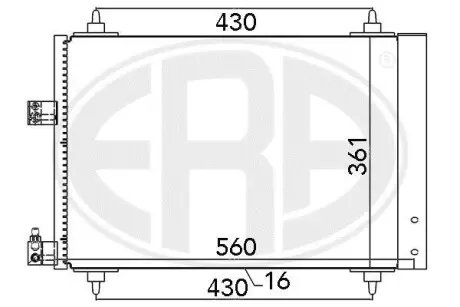 Радіатор кондиціонера ERA 667020