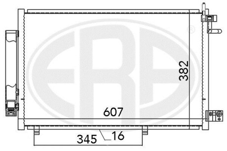 Радіатор кондиціонера ERA 667031