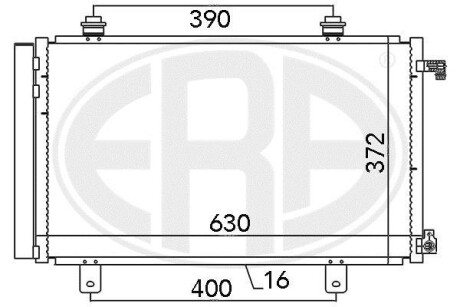 Радiатор ERA 667035