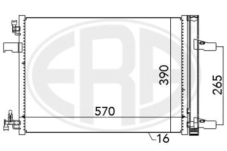 Радиатор ERA 667047