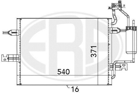 Радиатор ERA 667058