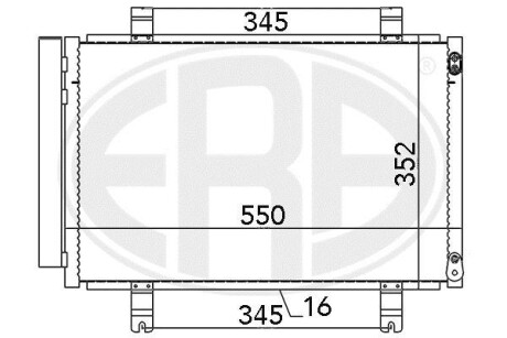 Радiатор ERA 667075