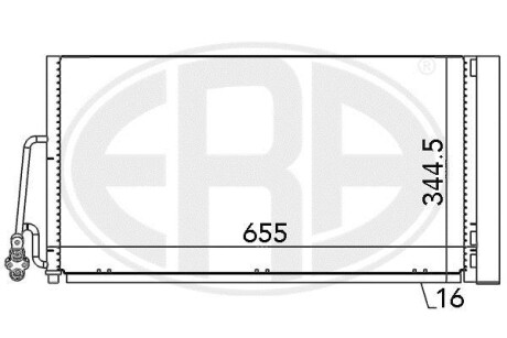 Радіатор кондиціонера ERA 667090