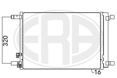Радиатор ERA 667094