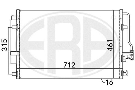 Радиатор ERA 667110