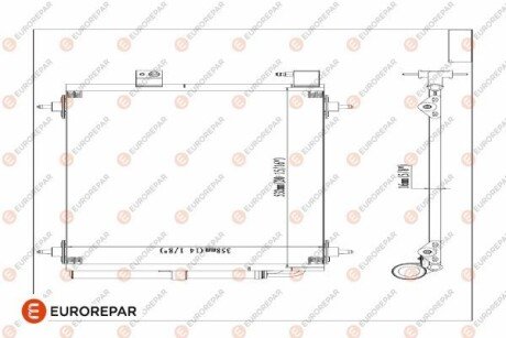 Радіатор кондиціонера EUROREPAR 1610161080