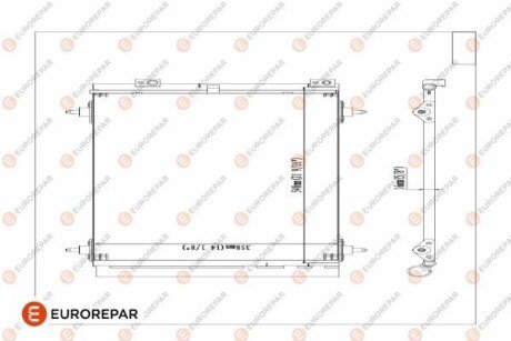 Радіатор кондиціонера EUROREPAR 1610161980