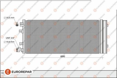 8418991000 РАД?АТОР КОНДИЦ?ОНЕРА EUROREPAR 1610163380