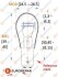 Лампа розжарювання P21/5W 12V 21/5W EUROREPAR 1616431380 (фото 2)