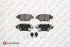 OPEL Гальмівні колодки задні Astra G, Zafira 98- EUROREPAR 1617255080 (фото 1)