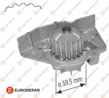 8413308000 НАСОС СИСТЕМИ ОХОЛОДЖЕННЯ EUROREPAR 1637173180