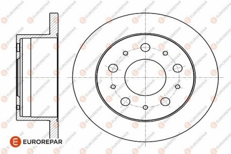 Диск гальмівний задній Jumper3-Boxer3 DIAM 280 EP 16 PSA EUROREPAR 1642766780