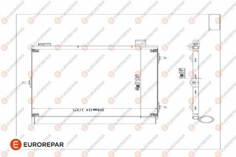 Радіатор кондиціонера EUROREPAR E163362