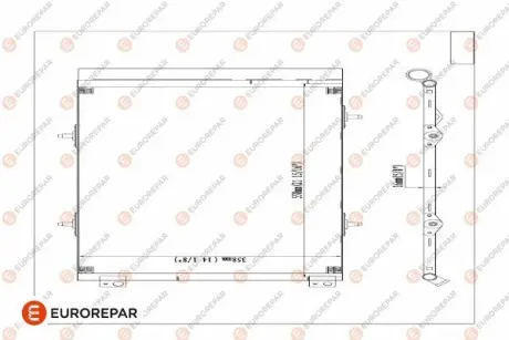 Радіатор кондиціонера EUROREPAR E163371