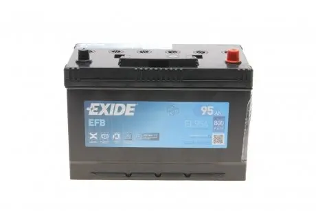 Аккумуляторная батарея 95Ah/800A (306x173x222/+R/B01) (Start-Stop EFB) Азия EXIDE EL954