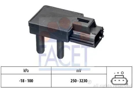 Датчик тиску випускних газів FACET 10.3332