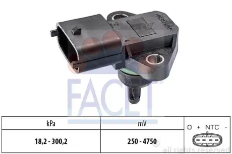 Датчик тиску повітря FACET 10.3344