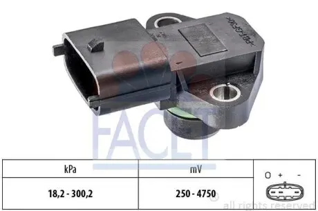 Датчик абсолютного тиску (Manifold Air Pressure Sensor, MAP sensor) FACET 10.3345