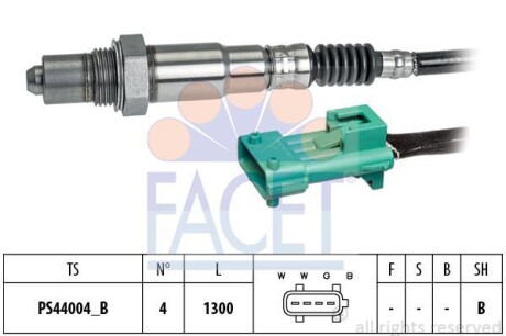 Датчик кислорода (лямбда-зонд) Berlingo/Partner 1.6i 08- FACET 10.8222