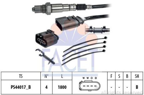 Лямбда-зонд Audi A4/A6/Skoda Octavia/VW Bora/Golf/Passat 1.0-6.0 94-10 FACET 10.8247