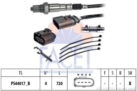 Ламбда-зонд A4/A6/ Fabia/Octavia/ Golf/Polo 1.0-4.5 95-10 FACET 10.8248