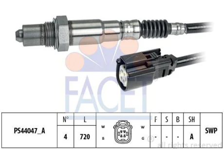 Датчик кислорода (лямбда-зонд) нижний Ford Focus III (10-) 2.0 Gdi (10.8364) Fac FACET 108364