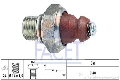 Датчик тиску оливи ОМ616/617 FACET 7.0074