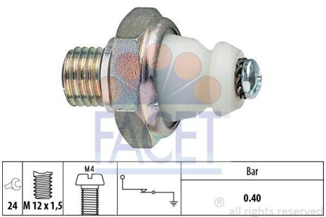 Датчик давления масла ОМ601/602 FACET 7.0098