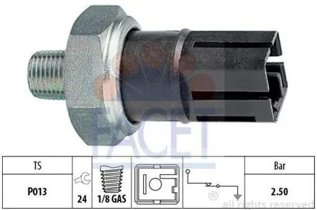 Датчик тиску оливи FACET 7.0160