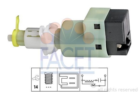 Датчик стоп-сигналу Fiat Albea 1.2 (98-09) FACET 7.1107