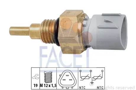 Датчик температуры Toyota Camry 2.0 (01-06) FACET 7.3368