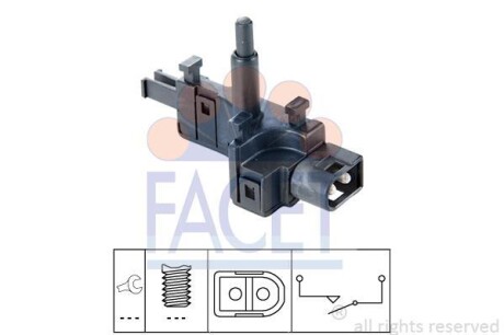 Датчик включения заднего хода Mercedes Benz W124/202/210 88-> FACET 7.6165