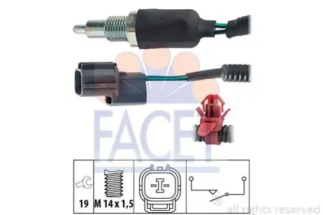 Датчик заднього ходу Honda Accord VI 1.6 i (cg7) (98-02) FACET 7.6174