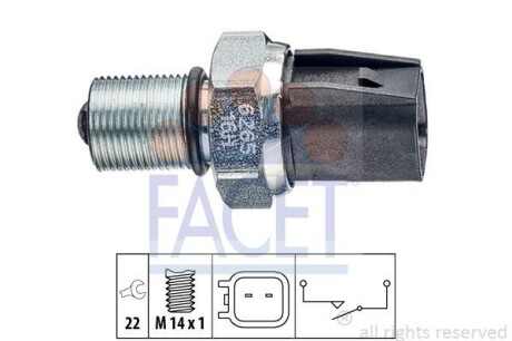 Датчик зад ходу Transit V184 00-06 (6ст. МКПП) FACET 7.6265