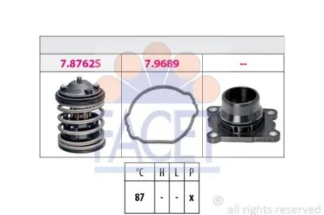 Термостат BMW X1 sdrive 18 d (09-15) FACET 7.8762K
